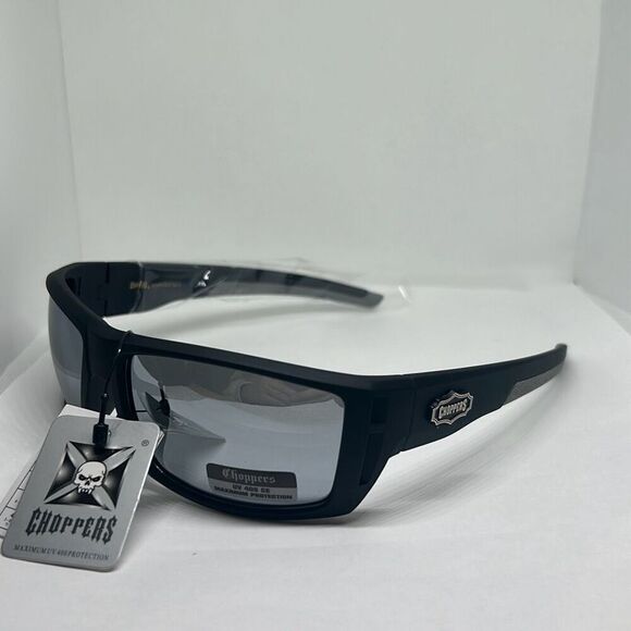 Choppers Mirrored Biker Sunglasses - Picture 1 of 3